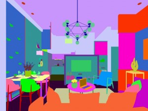stylish avant-garde living room design 147 3D Model