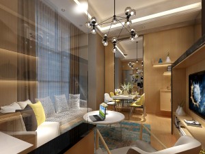 stylish avant-garde living room design 147 3D Model