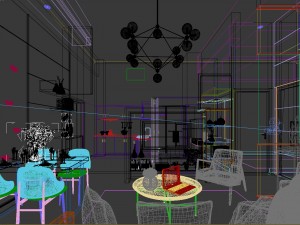 stylish avant-garde living room design 147 3D Model