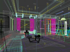 stylish avant-garde living room design 148 3D Model