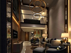 stylish avant-garde living room design 149 3D Model