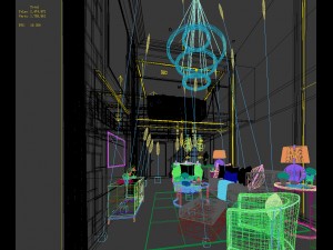 stylish avant-garde living room design 149 Modello 3D