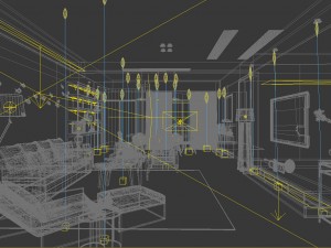 stylish avant-garde living room design 150 Modèle 3D