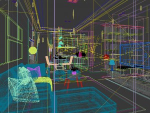 stylish avant-garde living room design 151 Modèle 3D