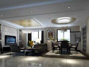 stylish avant-garde living room design 152 3D Model