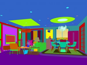 stylish avant-garde living room design 152 3D Model