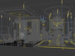 stylish avant-garde living room design 152 3D Model