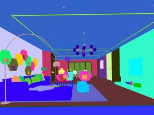 stylish avant-garde living room design 153 3D Model