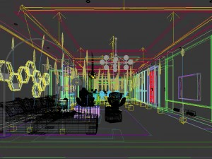 stylish avant-garde living room design 153 3D Model
