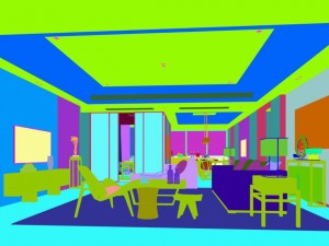 stylish avant-garde living room design 154 3D Model