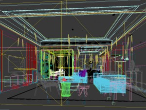 stylish avant-garde living room design 154 3D Model