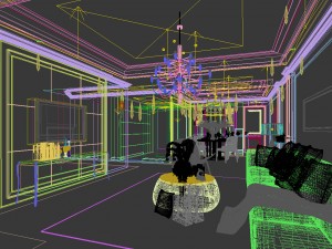 stylish avant-garde living room design 156 3D Model
