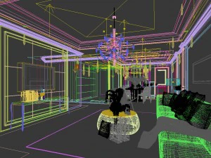 stylish avant-garde living room design 156 3D Model