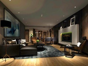 stylish avant-garde living room design 157 3D Model