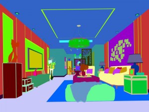 stylish avant-garde living room design 159 3D Model