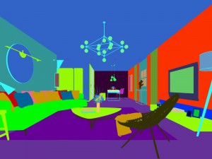 stylish avant-garde living room design 160 3D Model