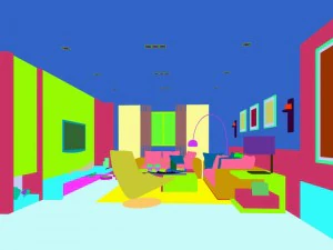 stylish avant-garde living room design 161 3D Model