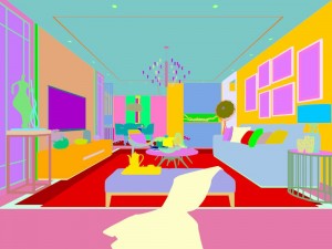 stylish avant-garde living room design 164 Modelo 3D
