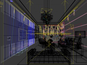 stylish avant-garde living room design 165 Modèle 3D