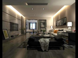 stylish avant-garde living room design 166 3D Model