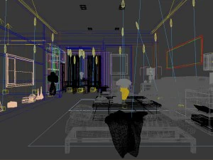 stylish avant-garde living room design 166 3D Model