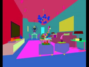 stylish avant-garde living room design 170 3D Model