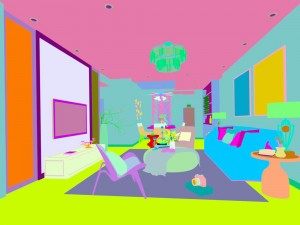 stylish avant-garde living room design 171 3D Model