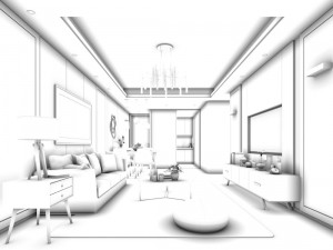 stylish avant-garde living room design 175 3Dモデル
