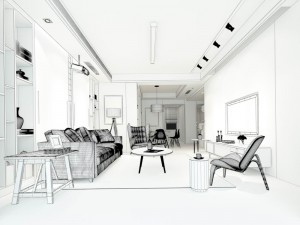 stylish avant-garde living room design 176 Modelo 3D