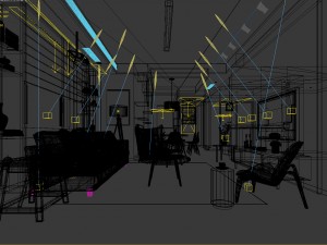stylish avant-garde living room design 176 Modelo 3D