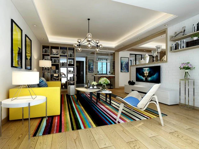stylish avant-garde living room design 177 3D Model .c4d .max .obj .3ds .fbx .stl .blend