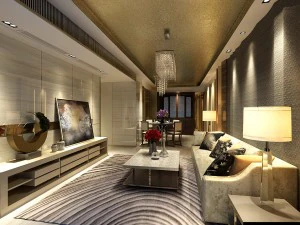 stylish avant-garde living room design 178 3D Model