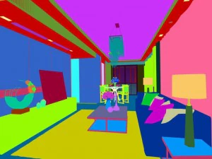 stylish avant-garde living room design 178 3D Model