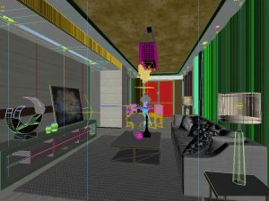 stylish avant-garde living room design 178 3D Model