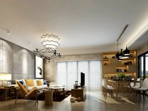 세련된 아방가르드 거실 디자인 179 3D 모델