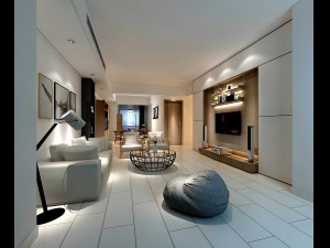 stylish avant-garde living room design 181 3D Model