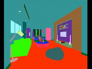 stylish avant-garde living room design 181 3Dモデル