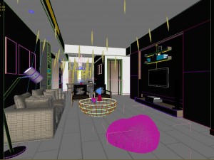 stylish avant-garde living room design 181 3Dモデル