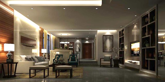 stylish avant-garde living room design 182 3D 모델 .c4d .max .obj .3ds .fbx .stl .blend 