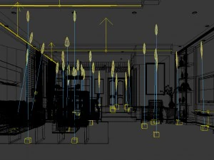 stylish avant-garde living room design 182 3D Model