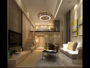 세련된 아방가르드 거실 디자인 183 3D 모델