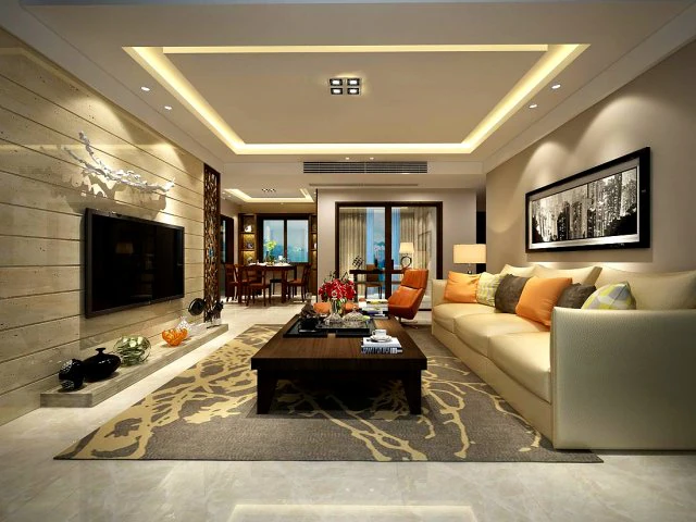stylish avant-garde living room design 185 3D Model .c4d .max .obj .3ds .fbx .stl .blend 