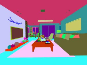 stylish avant-garde living room design 185 3D Model