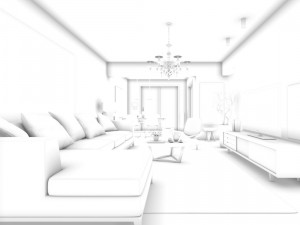 stylish avant-garde living room design 186 Model 3D