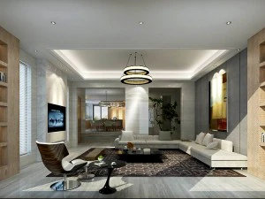 stylowy awangardowy projekt salonu 187 Model 3D