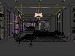 stylish avant-garde living room design 187 Modelo 3D