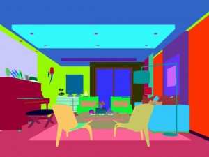 stylish avant-garde living room design 189 Modello 3D