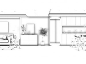 stylish avant-garde living room design 190 3Dモデル