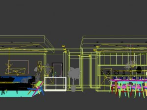 stylish avant-garde living room design 190 3D Model