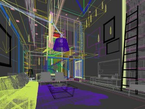 stylish avant-garde living room design 191 3D Model
